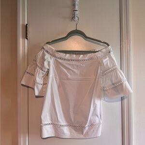 MICHAEL Michael Kors White Off-Shoulder Blouse
